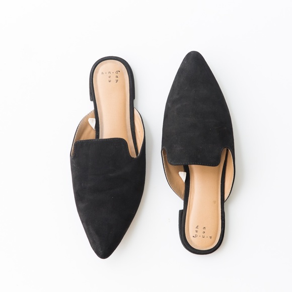 a new day Shoes - Velma Slip On Pointy Toe Mules - A New Day